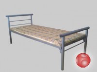 Кровати с металлической сеткой и спинками из ДСП