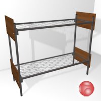 Металлические кровати, кресла для персонала
