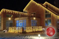 Гирлянда бахрома 20 метр длину с эффектом мерцание, доставка