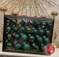 Шары стеклянные, премиум класса. 52 шт в упаковке