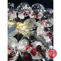 Новогодние шары , гирлянда шары с дед морозом . Доставка