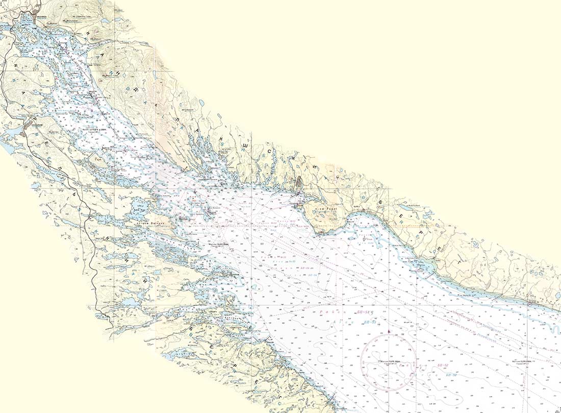 Карта Кандалакшского залива